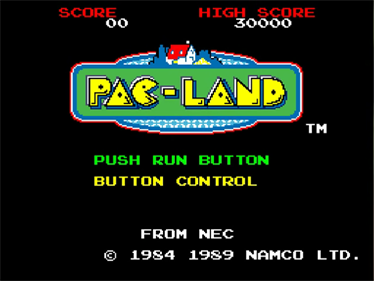 Pac-Land - Screenshot - Game Title (North America) - 640x480