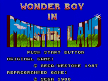 Wonder Boy in Monster Land - Screenshot - Game Title (null) - 640x480