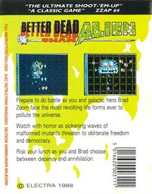 Brad Zoom in Better Dead Than Alien - Box - Back (Europe) - 1727x2200