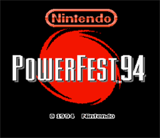PowerFest 94: Super Mario Kart - Screenshot - Game Title (North America) - 255x220