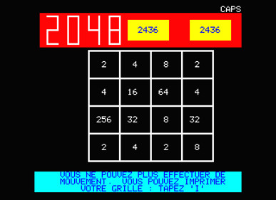 2048 - Screenshot - Game Over (null) - 640x464
