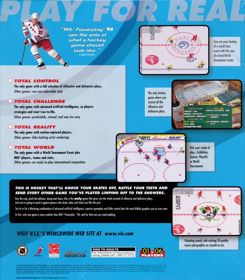 NHL Powerplay '96 - Box - Back (North America) - 700x800