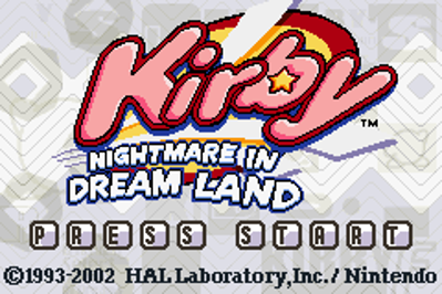 A More Modern Nightmare In Dream Land - Screenshot - Game Title (null) - 240x160