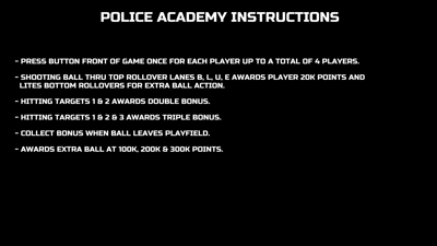 Police Academy - Arcade - Controls Information (null) - 1920x1080