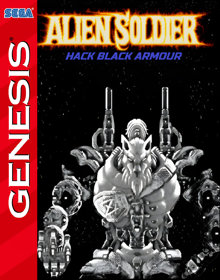Alien Soldier Hack Black Armour - Fanart - Box - Front (null) - 798x1016