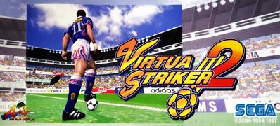 Virtua Striker 2 - Arcade - Marquee (World) - 3632x1643