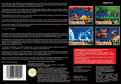 Lemmings - Box - Back (France) - 2103x1476