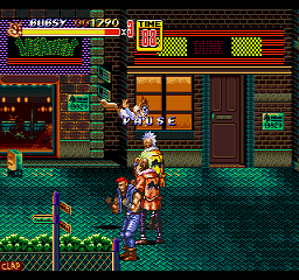 Bubsy in Streets of Rage 2 - Screenshot - Gameplay (World) - 256x240