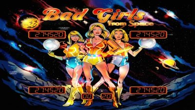 Bad Girls From Space - Arcade - Marquee (World) - 1920x1080