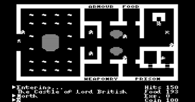 Ultima I - Screenshot - Gameplay (World) - 352x184