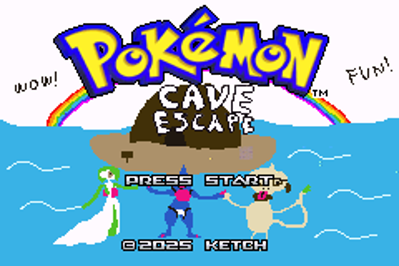 Pokémon: Cave Escape - Screenshot - Game Title (World) - 240x160