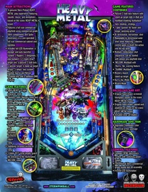 Heavy Metal (Stern) - Advertisement Flyer - Back (null) - 850x1100