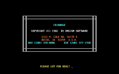 Cribbage (Ensign Software) - Screenshot - Game Title (null) - 640x400