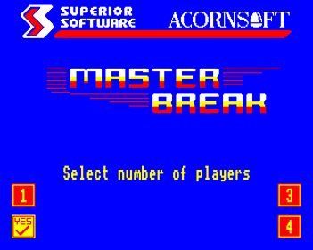 Master Break - Screenshot - Game Select (null) - 320x256