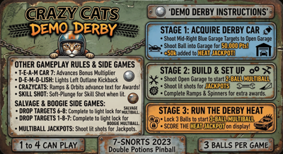 Crazy Cats: Demo Derby - Arcade - Controls Information (null) - 2816x1536