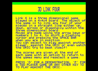 3D Link Four - Screenshot - Game Title (null) - 640x462