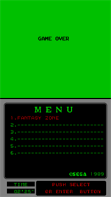Fantasy Zone (Mega-Tech) - Screenshot - Game Over (null) - 256x450