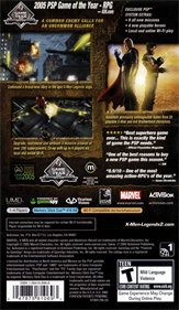 X-Men Legends II: Rise of Apocalypse - Box - Back (North America) - 1515x2603