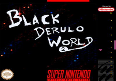 Super Mario World: Black Derulo World 2 - Fanart - Box - Front (North America) - 320x223