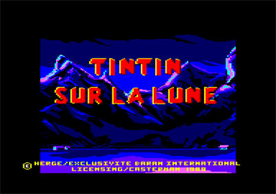 Tintin on the Moon  - Screenshot - Game Title (France) - 384x270