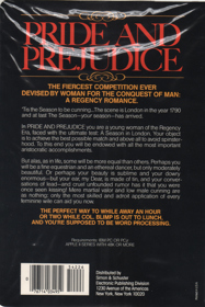 Pride and Prejudice - Box - Back (North America) - 737x1103