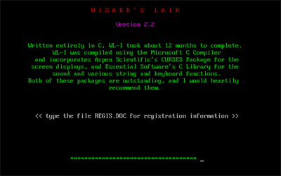 Wizard's Lair - Screenshot - Game Title (null) - 640x400