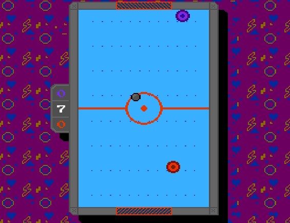 Illustration of Air Hockey