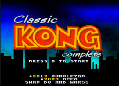 Classic Kong - Screenshot - Game Title (World) - 347x250
