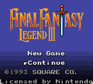 Final Fantasy Legend III DX - Screenshot - Game Title (null) - 160x144