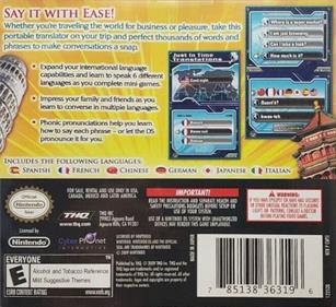 Just in Time Translations: Say It in 6 Languages - Box - Back (North America) - 651x595