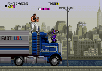 Bad Dudes vs. Dragon Ninja: Burger Edition - Screenshot - Gameplay (World) - 320x224