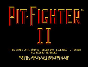 Pit Fighter II - Screenshot - Game Title (null) - 570x437