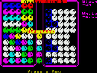 Master Mind 5 - Screenshot - Game Over (null) - 1020x768