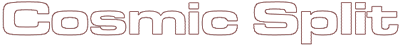 Cosmic Split (Computer Odyssey) - Clear Logo (null) - 562x67