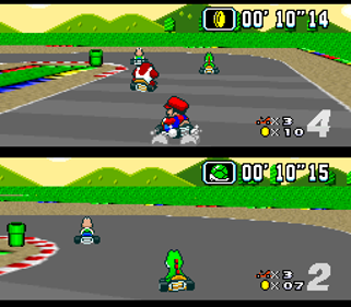 Super Mario Kart - Screenshot - Gameplay (null) - 256x224