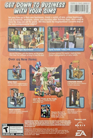 The Sims 2: Open for Business - Box - Back (North America) - 677x1000