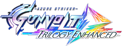 Azure Striker Gunvolt Trilogy Enhanced - Clear Logo (World) - 1570x592