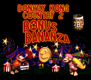 Donkey Kong Country 2: Bonus Bananza - Screenshot - Game Title (World) - 256x224