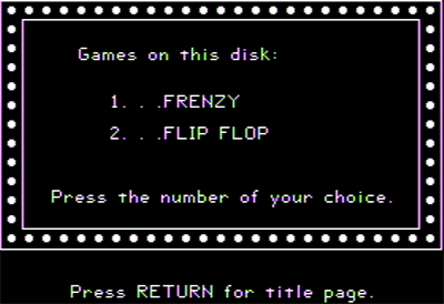Edufun! Frenzy & Flip Flop - Screenshot - Game Select (null) - 560x384