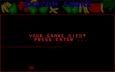 Amazon Snake - Screenshot - Game Over (null) - 320x200