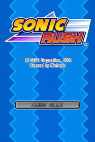 Sonic Rush - Screenshot - Game Title (null) - 512x768
