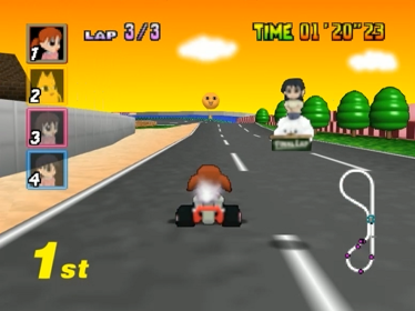 Azumanga Daioh Kart 64 - Screenshot - Gameplay (North America) - 640x480