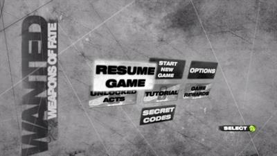 Wanted: Weapons of Fate - Screenshot - Game Select (null) - 1920x1080