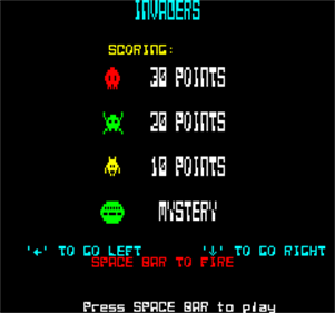 Invaders (Program Factory) - Screenshot - Game Title (null) - 240x224