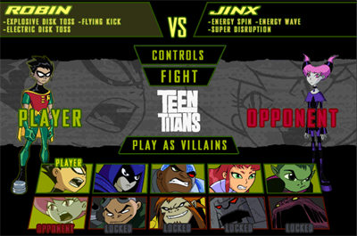 TEEN TITANS: BATTLE BLITZ - Screenshot - Game Select (World) - 601x399