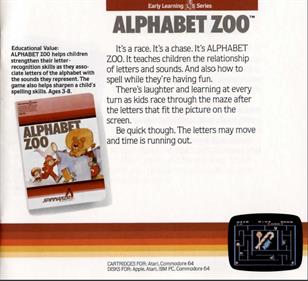 Alphabet Zoo - Advertisement Flyer - Front (North America) - 759x691