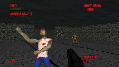 Zombie Hunter - Screenshot - Gameplay (World) - 1000x562