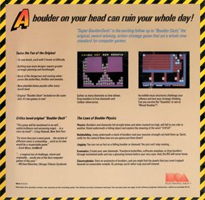Super Boulder Dash - Box - Back (North America) - 800x780