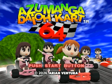Azumanga Daioh Kart 64 - Screenshot - Game Title (North America) - 640x480