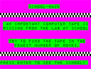 School Maze - Screenshot - Game Title (null) - 256x192